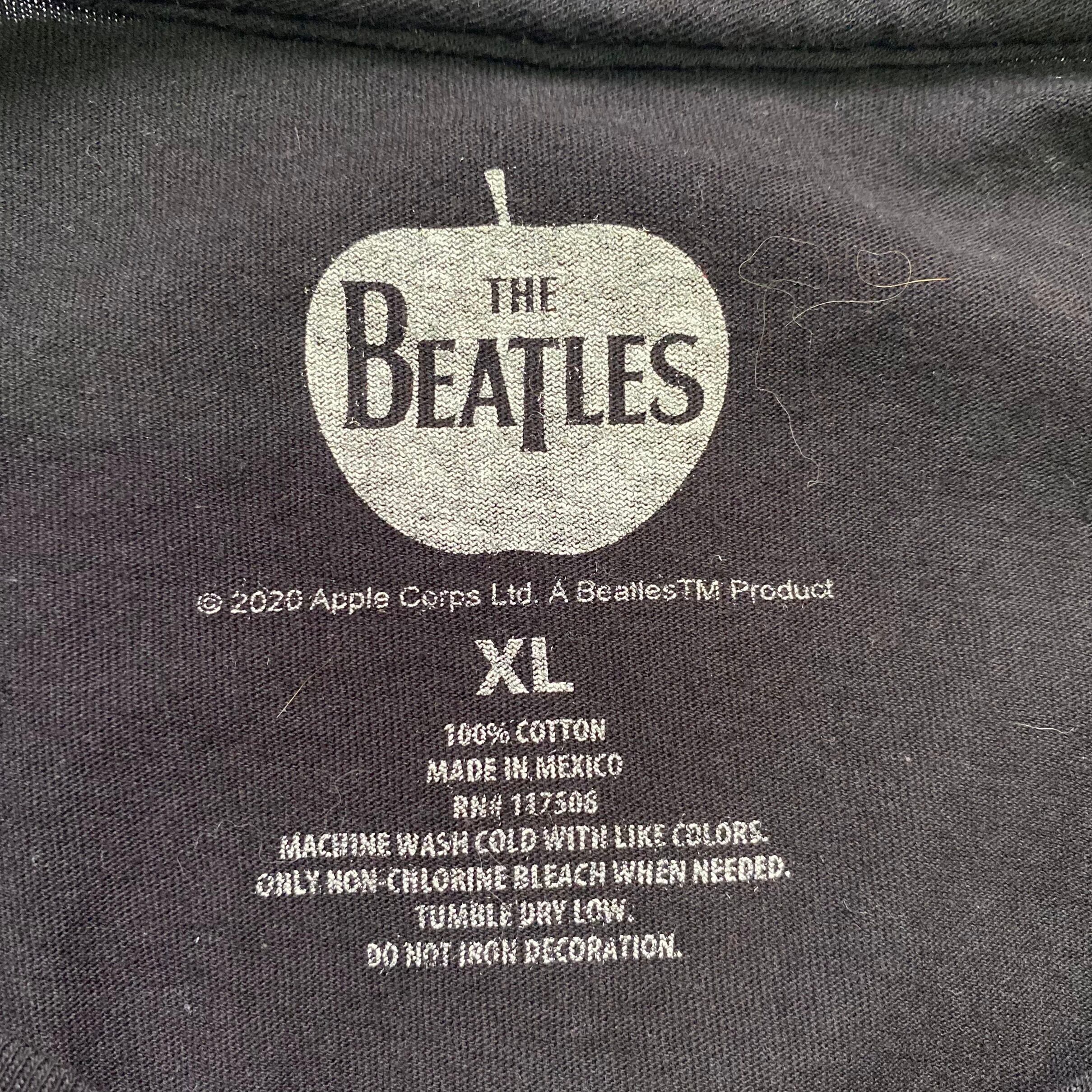 THE BEATLES ビートルズ バンドTシャツ メンズXL 古着 ブラック 黒【T