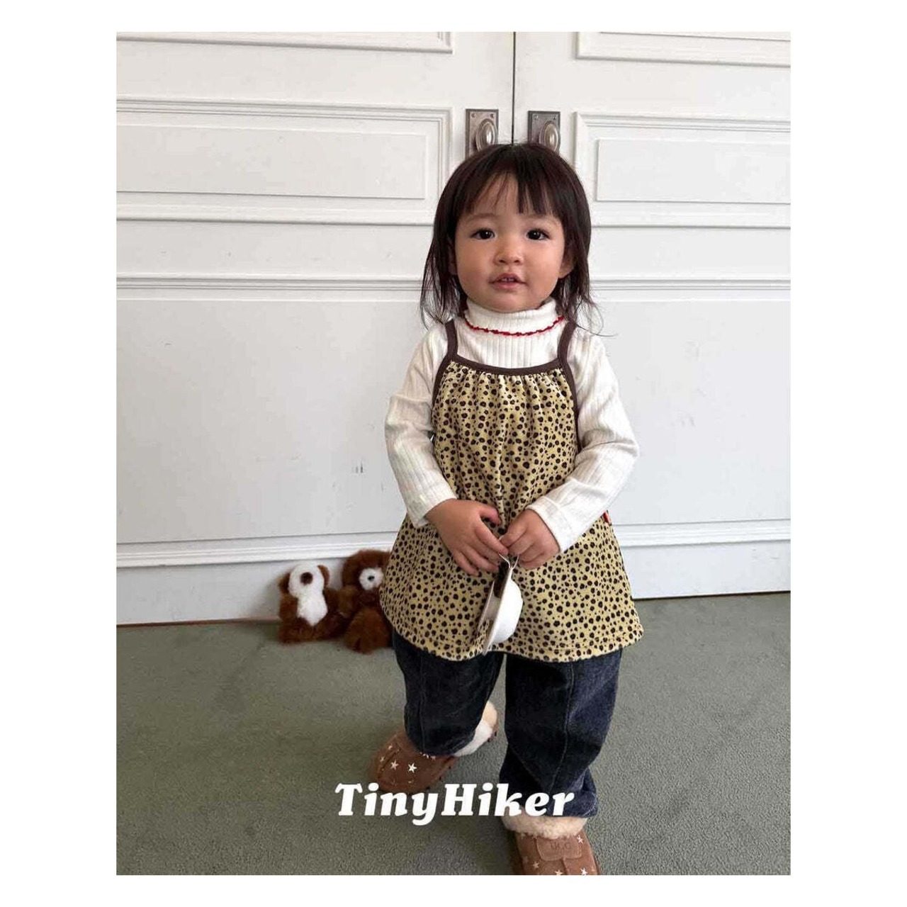 【取寄】Tiny Hiker レオパードワンピース｜冬服｜韓国子供服