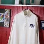 00s NIKE ハーフジップスウェット ワンポイントロゴ 白 L