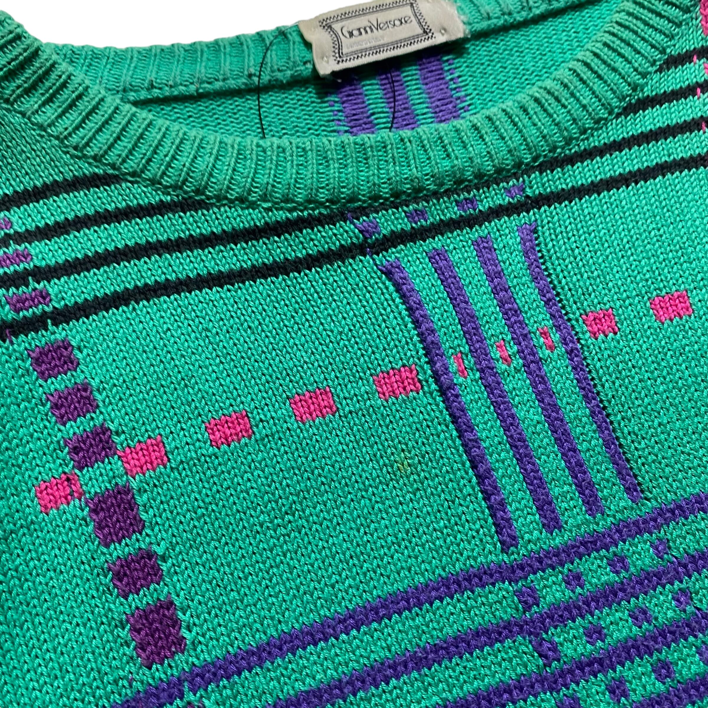 vintage GIANNI VERSACE cotton knit sweater | PAY ID