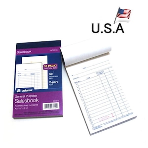 USA 売上伝票 英字版 アメリカメーカー製 ADAMS セールスブック 2枚複写式 ノンカーボン カーボンレス式 1冊50枚セットつづり USA 売上伝票 英字版 アメリカメーカー製 ADAMS セールスブック 2枚複写式 ノンカーボン カーボンレス式 1冊50枚セットつづり