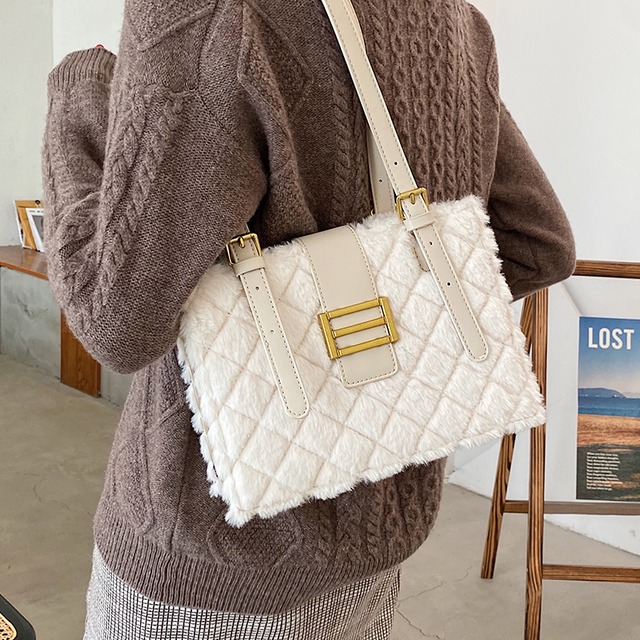 レッドワンショルダー ウィンター 冬物 手作りハンドバック37251426458