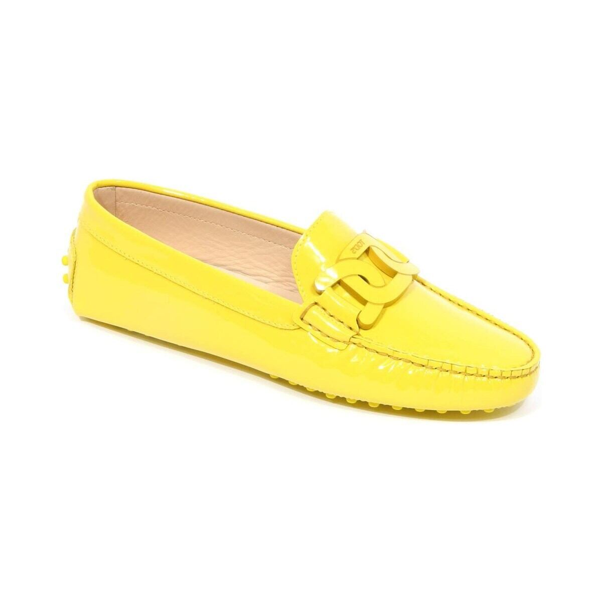 TOD'S トッズ レディース ローファー エナメル イエロー