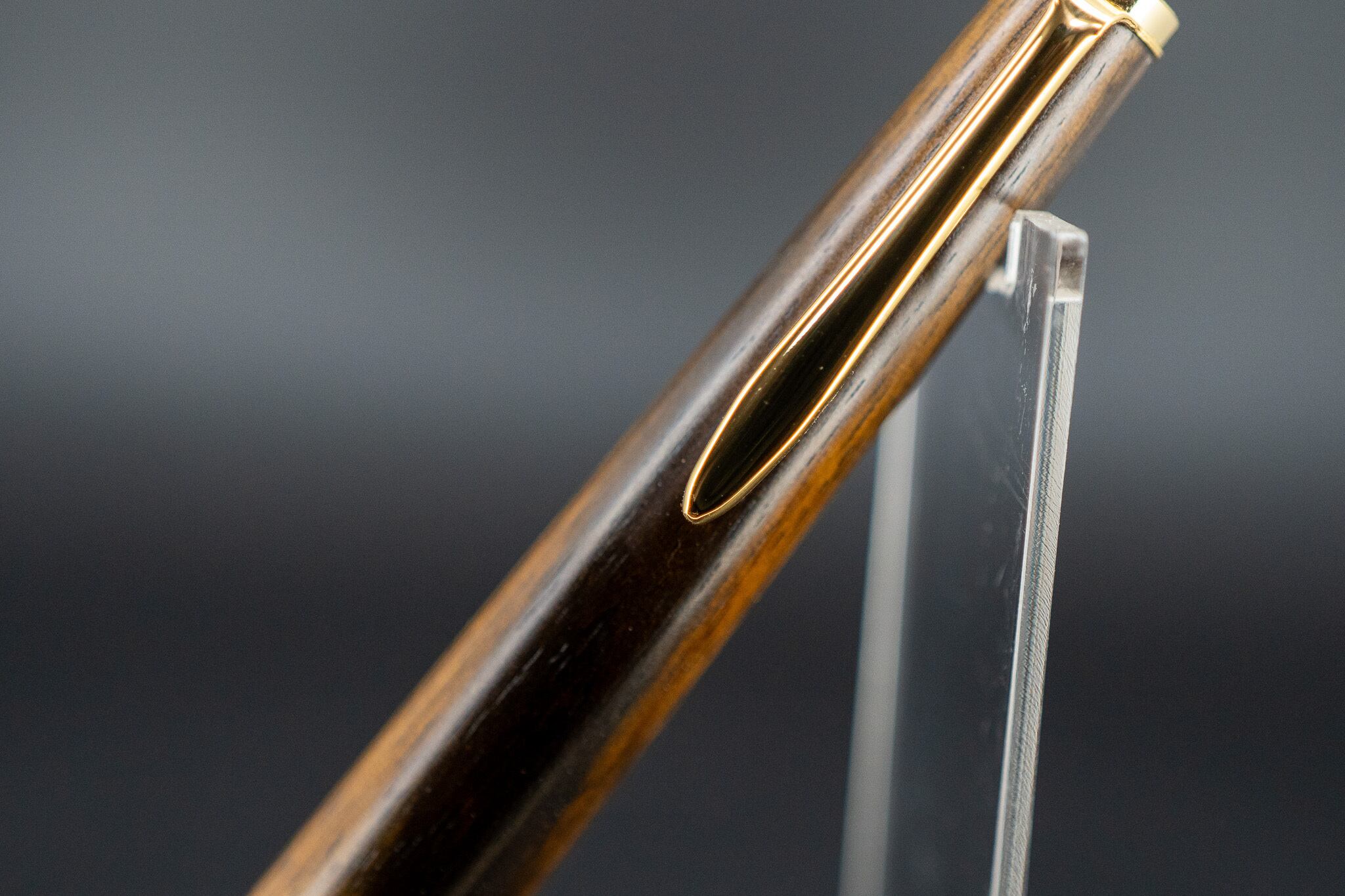 ※【魅惑の黒い紋様】 黒柿 国産拭き漆 gold MP