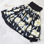 フラダンス 衣装 パウスカート ブラック系 ハイビスカス柄 ハワイアンプリント アロハ レッスン 練習 ハワイアン かわいい おしゃれ 上品 大人っぽい ホワイト系 イエロー系 ブルー系 黒 白 黄 水色 フラ ダンス スカート 大人 かわいい スカート おしゃれ フラダンス衣装 ハワイアンデザイン エレガント きれいめ フラスタイル レディース