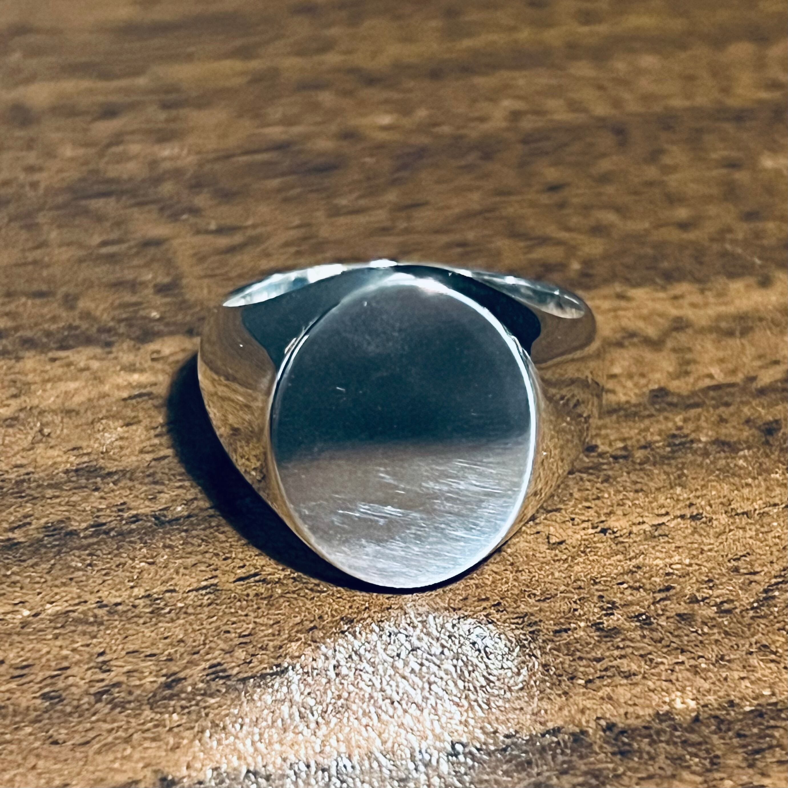 VINTAGE TIFFANY & CO. Oval Ring Sterling Silver ヴィンテージ ティファニー オーバル シグネット リング スターリング