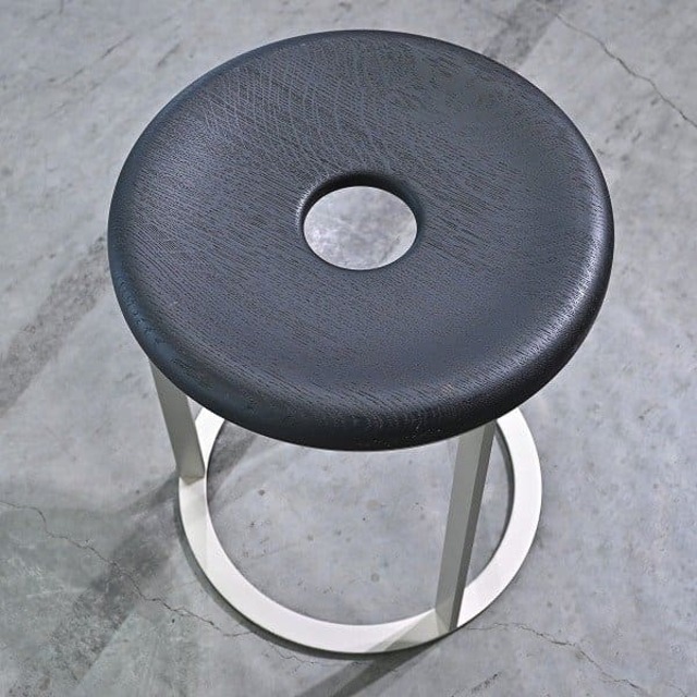 イタリア製 B&B Italia 36万「Mera」オットマン Antonio Citterio オーク材 天然木 スツール リビング 玄関 メラ アントニオ・チッテリオ【中古家具/中古インテリア/USED家具ユーズド家具/リサイクル】