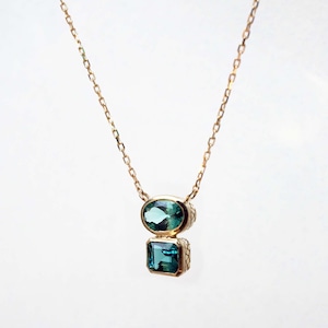 One n' Only / Indigolite Tourmaline Double Necklace（N213-GT）