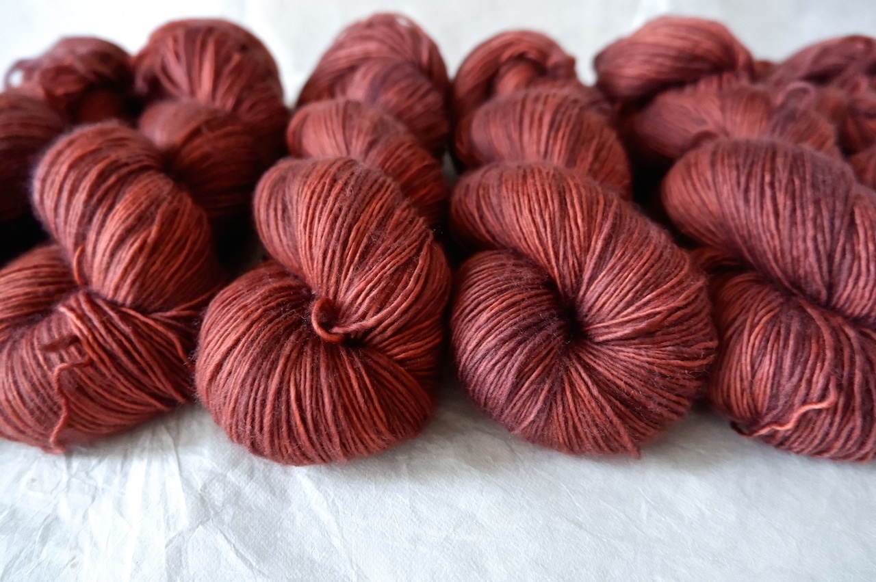 【受注販売:12月発送(数量限定)】Hiekka 糸セット①あずき サイズ1&2*送料込み*先着プレゼントあり・画像6