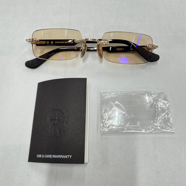 CHROME HEARTS/クロムハーツ DEEP I サイドフローラルクロスフレーム