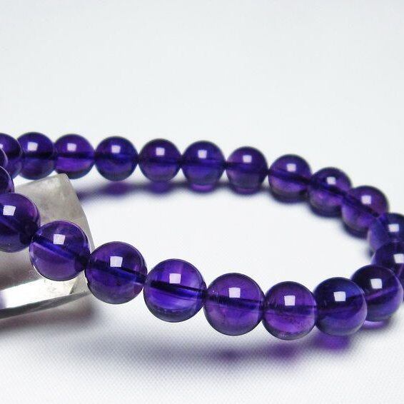 アメジスト ブレスレット 9mm 一点物 メール便送料無料 [M便 1/10] 111-21611