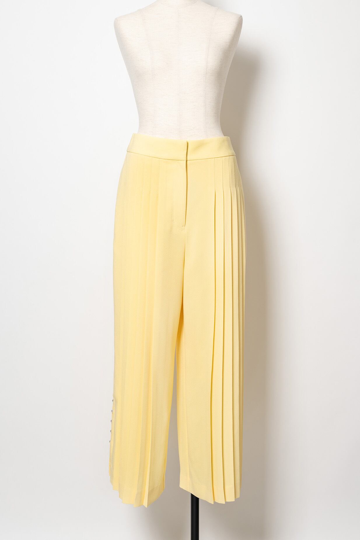 Pearl Pleated Pants Ⅱ YELLOW