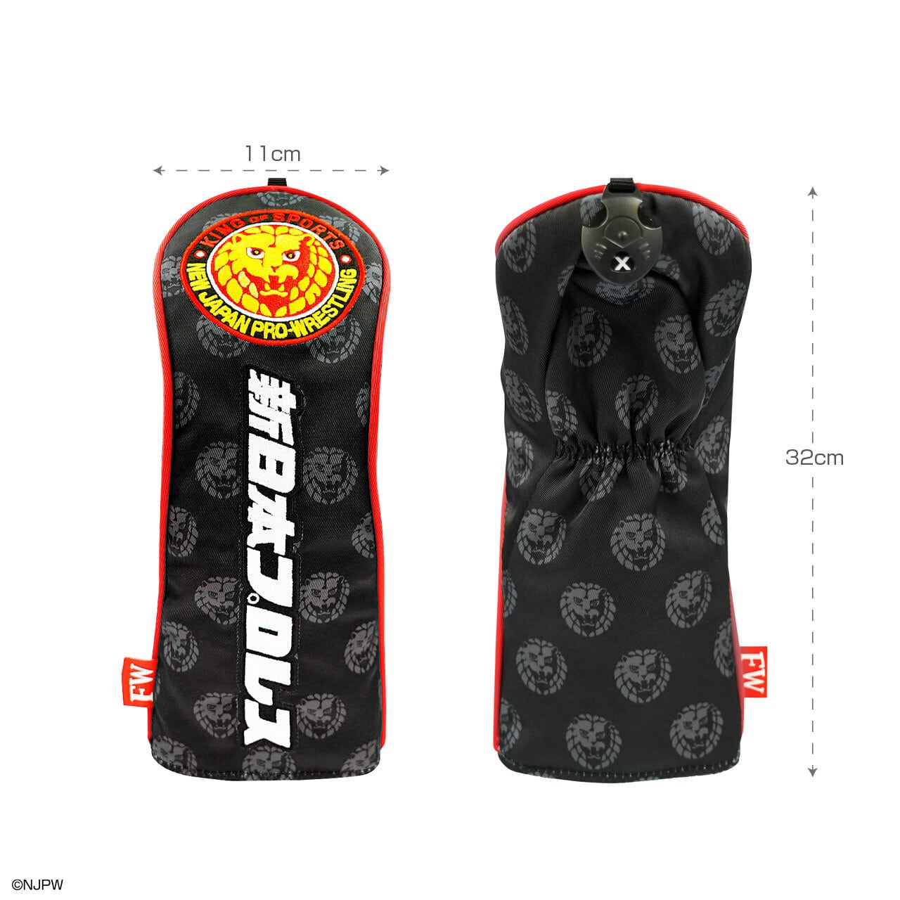 新日本プロレス ストレートタイプヘッドカバー（フェアウェイウッド用）