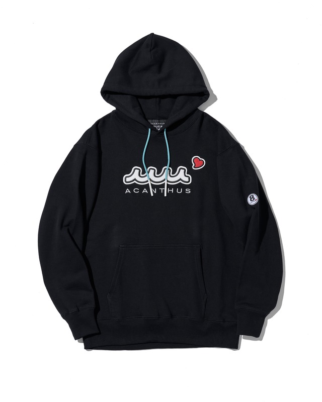 muta MARINE × ACANTHUS sweet エクストラロゴ パーカー