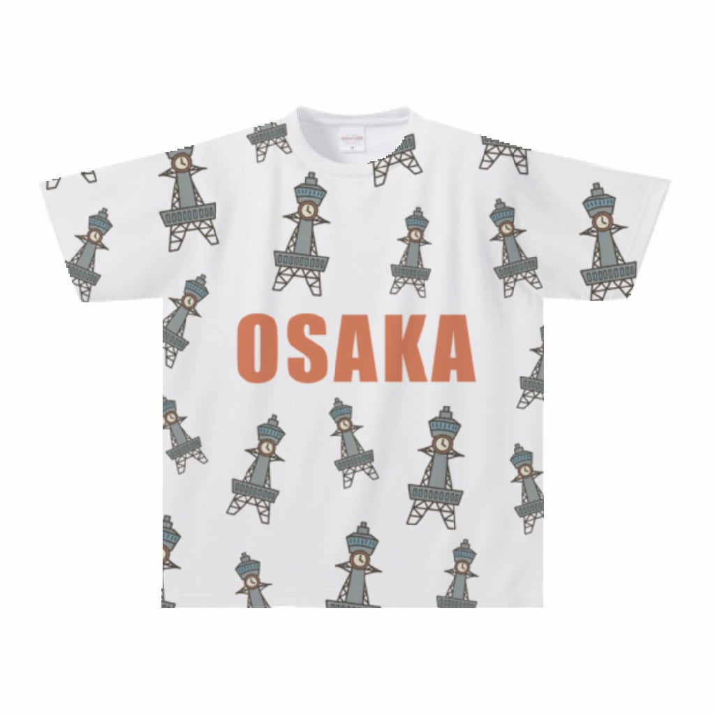 通天閣だらけ!? ゆるかわ大阪ドライTシャツS | ニッポン珍土産館