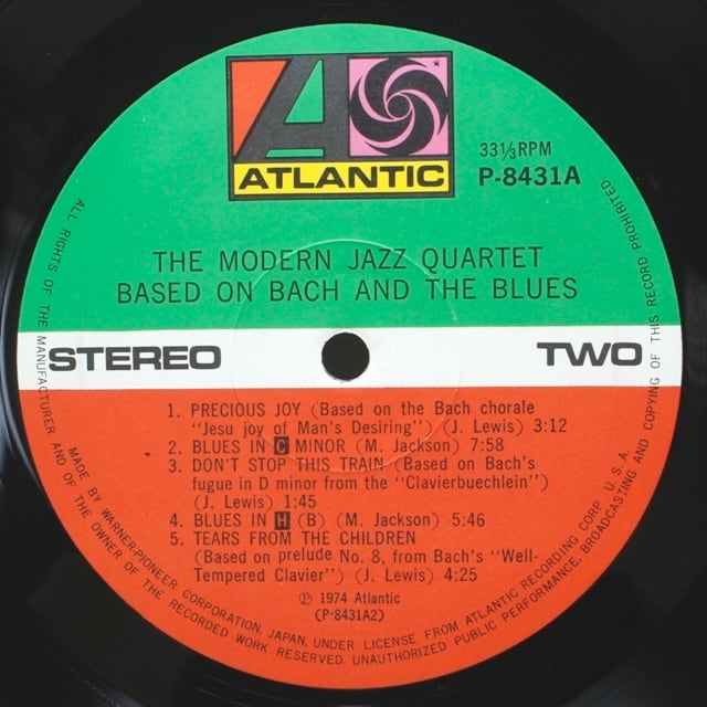 The Modern Jazz Quartet / Based On Bach & The Blues [P-8431A] - 画像4