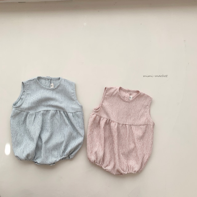 【即納】mimi market　Stripes Bodysuit  ブルー　赤　2色