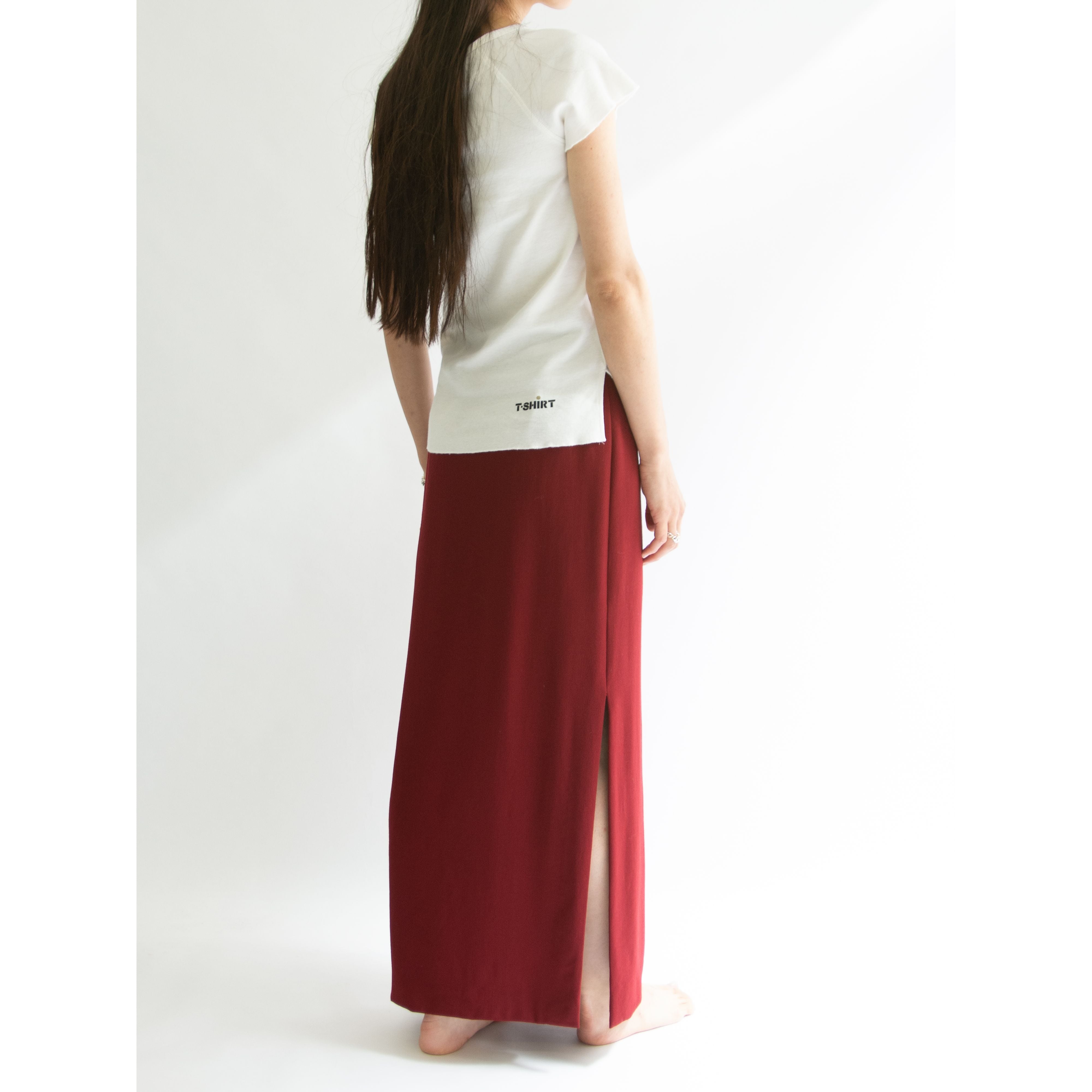 【GIANFRANCO FERRE STUDIO】Made in Italy 80-90's 100% Wool Slit Skirt（ジャンフランコ フェレ イタリア製 ウールスリットスカート）