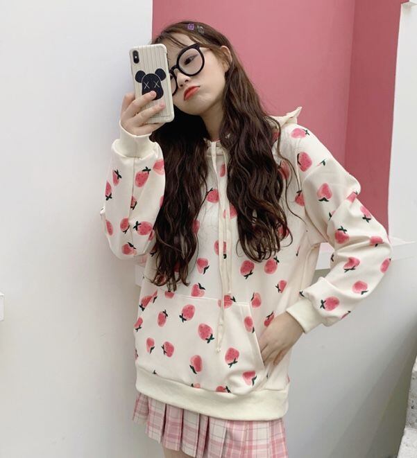 ゆみりん♪様ご専用♡新品DO!FAMILY♡苺と小花柄のパーカーM＊送料無料 Amazon.co.jp: [WUZY] パーカー いちご柄 苺柄 イチゴ柄 メンズ クルー