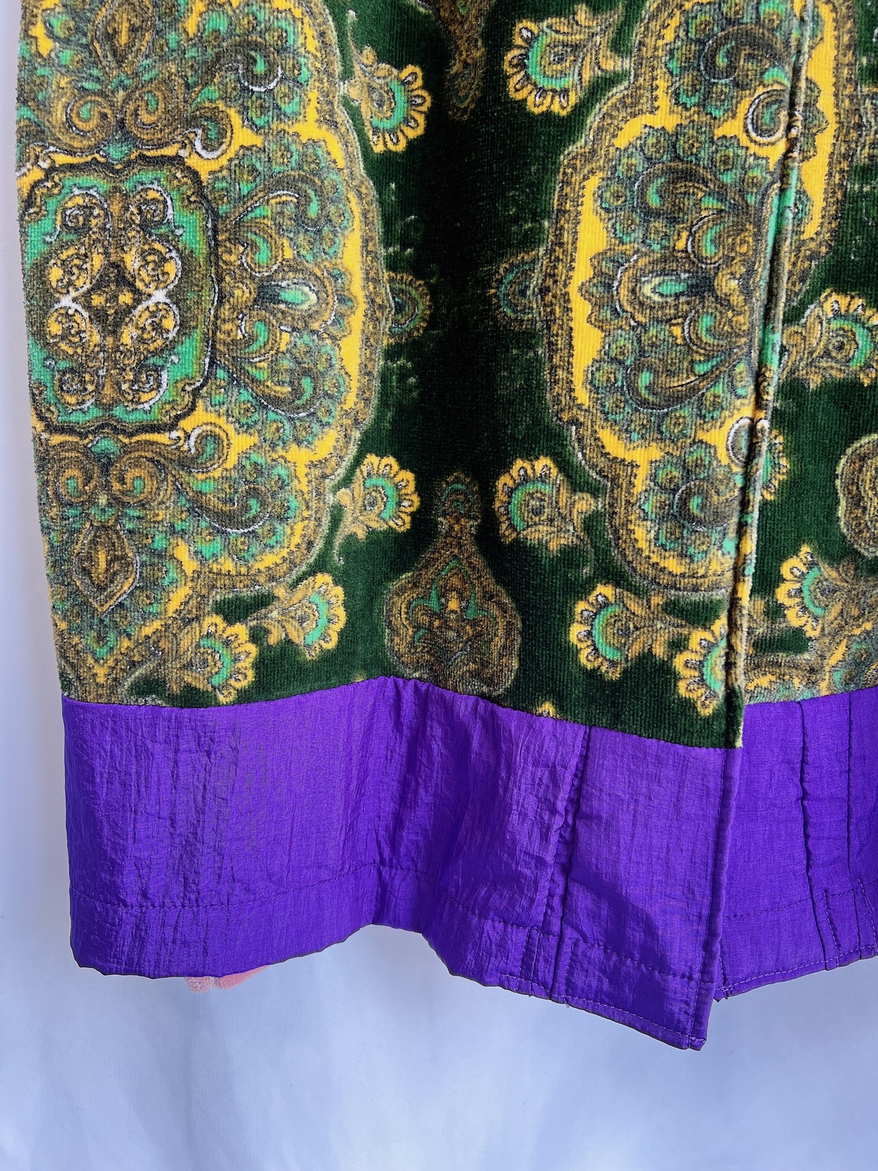 【KOH ISHIGURO】"再構築" REMAKE Vintage bicolor gown coat "sports mix" - 6