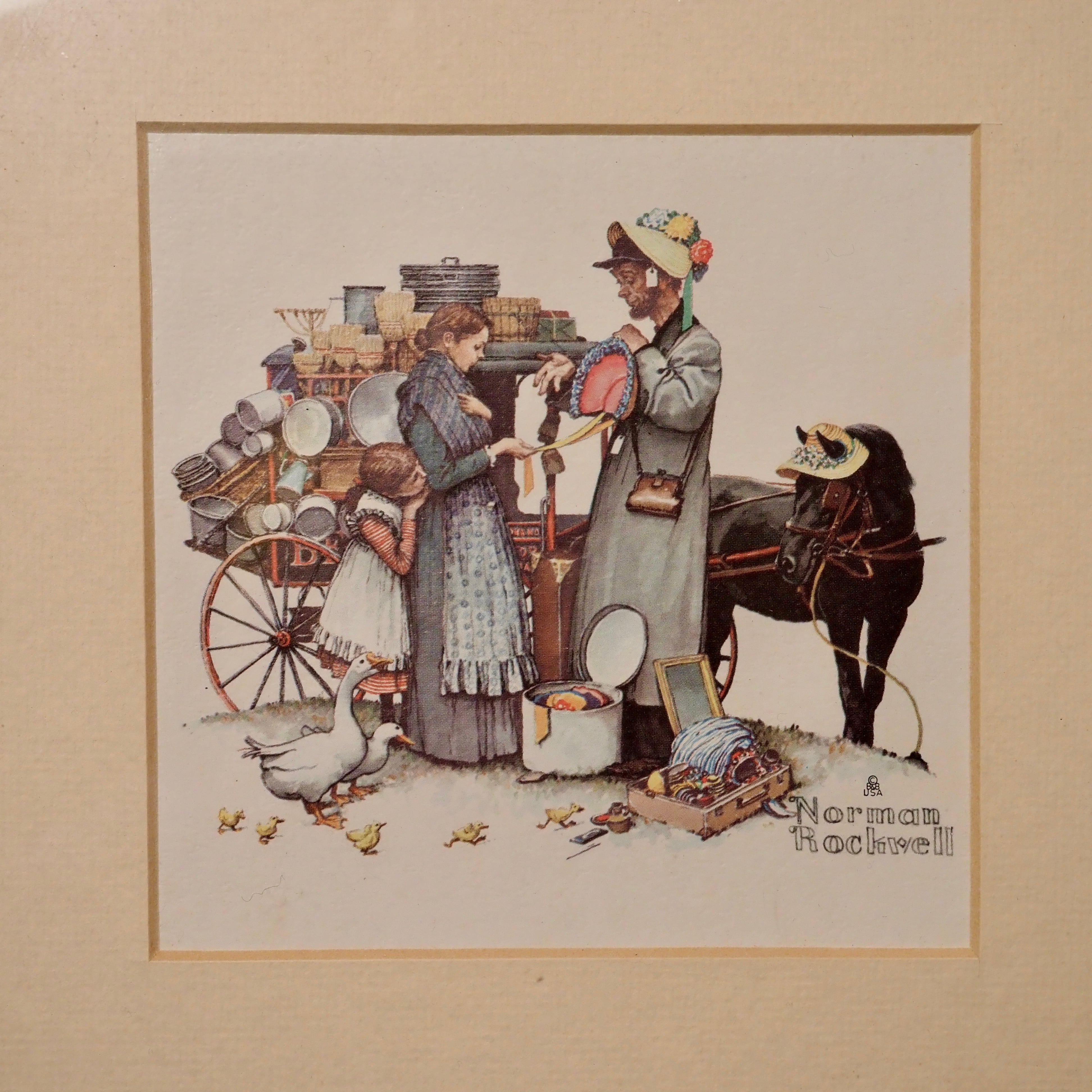 ノーマン・ロックウェル　ビハインドザカメラ 90s Norman Rockwell Framed Art Print ② ノーマンロックウェル