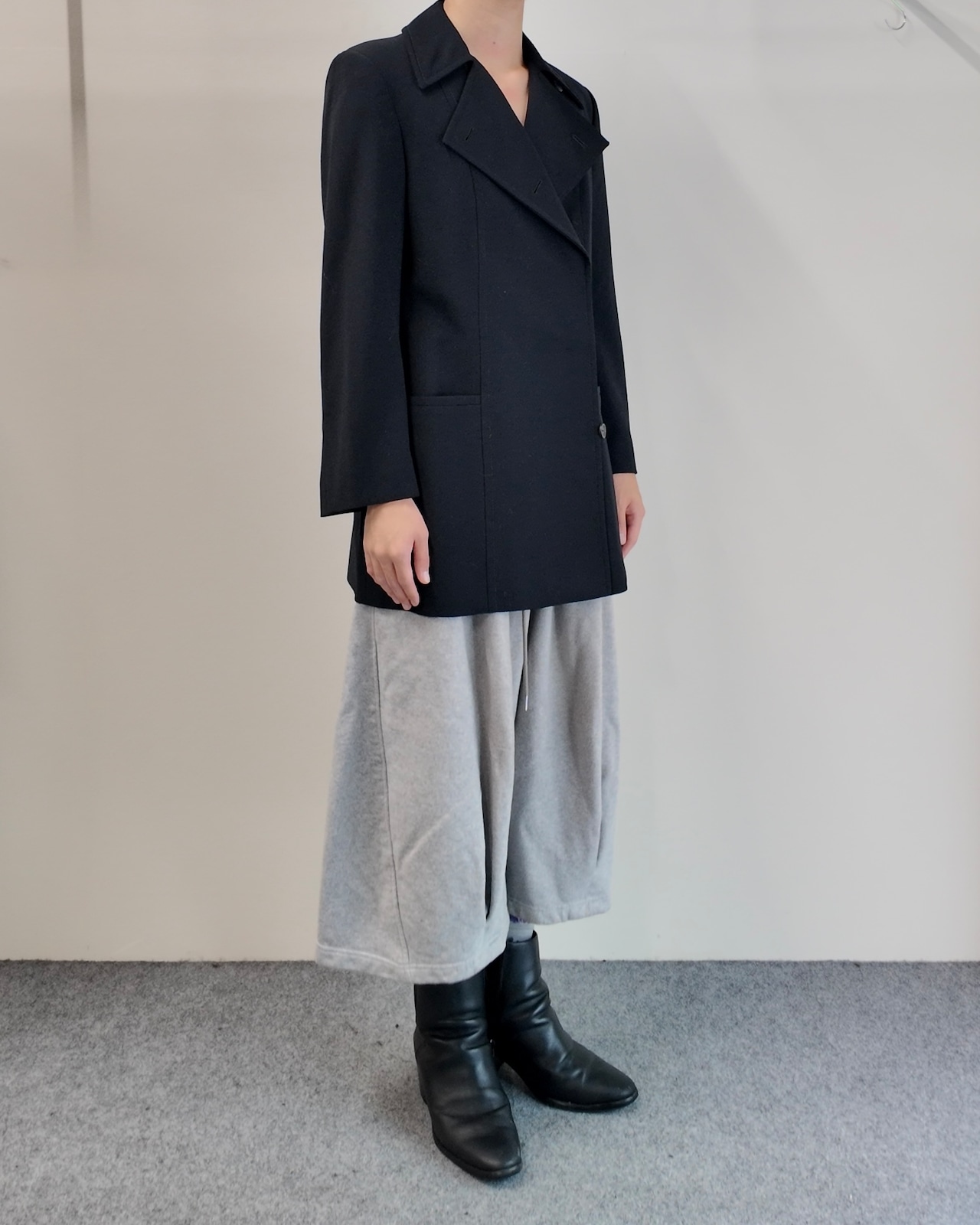 【97/FW GUCCI by Tom Ford】peaked lapel tailored middle coat
