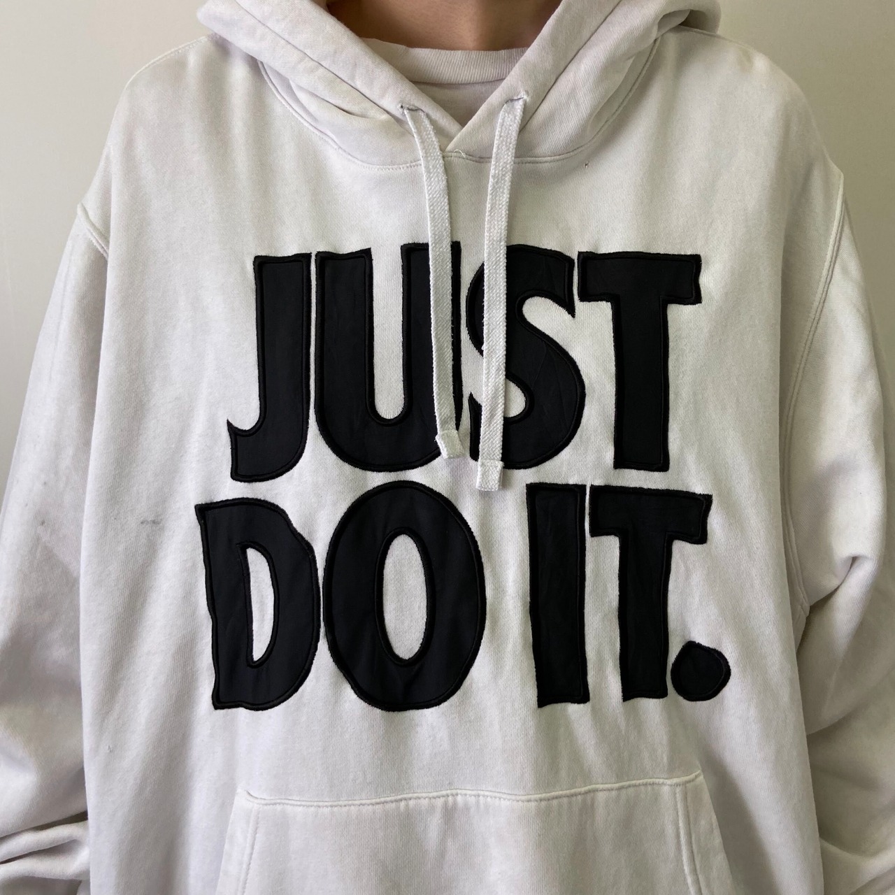 訳あり特価 NIKE ナイキ JUST DO IT ロゴ刺繍 プルオーバーパーカー 