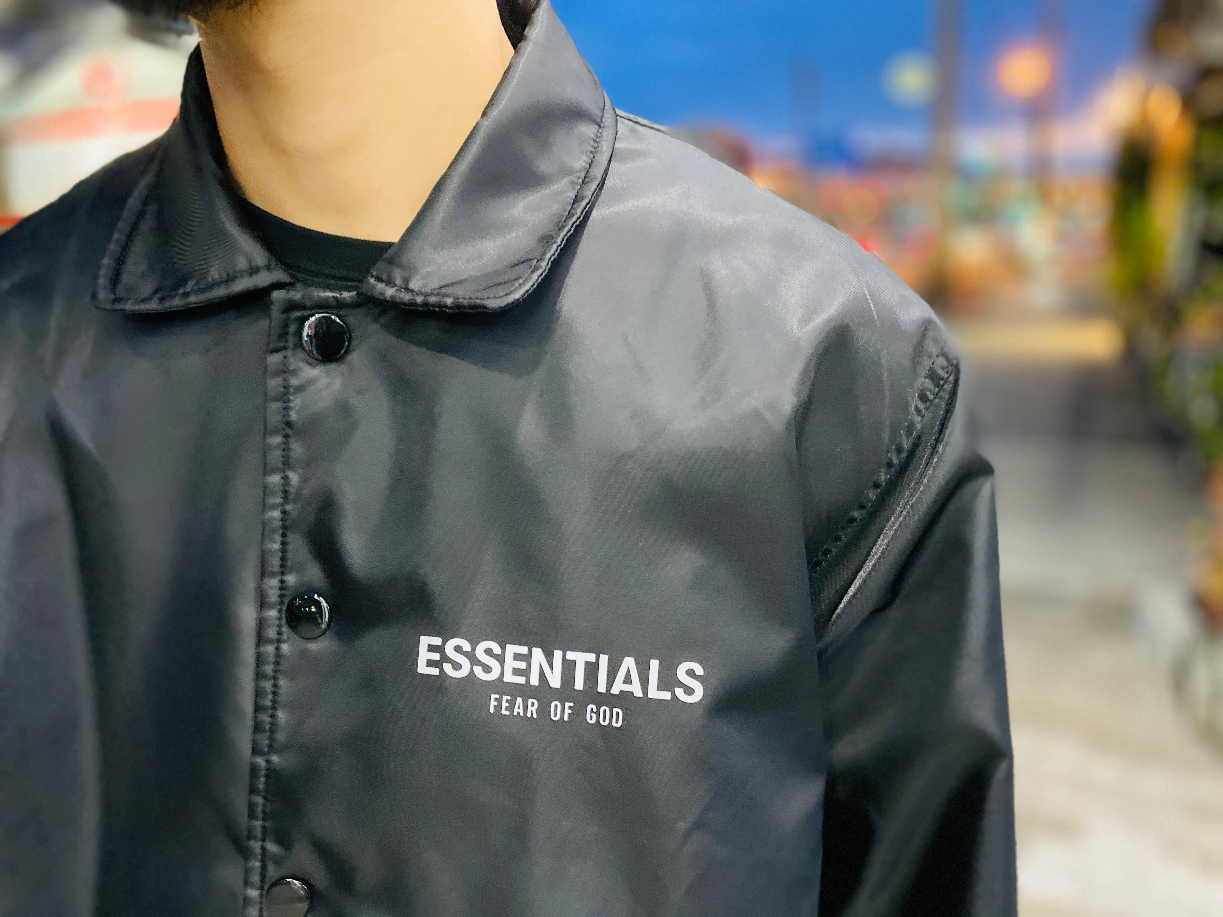 FOG ESSENTIALS COACH JACKET BLACK XS コーチジャケット ...