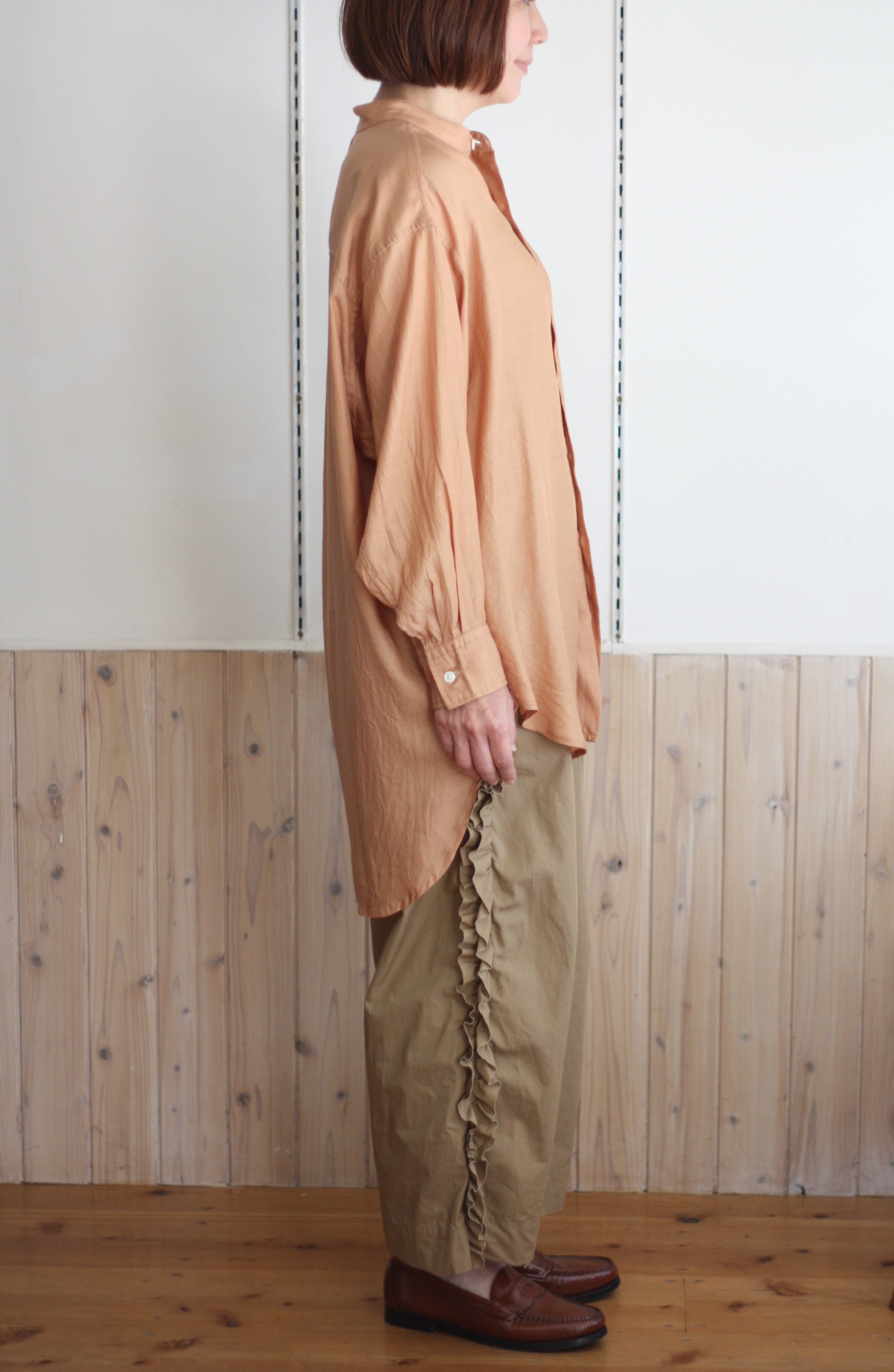 Gauze# ガーゼ ビビアンパンツ マットベージュ | tous les jours