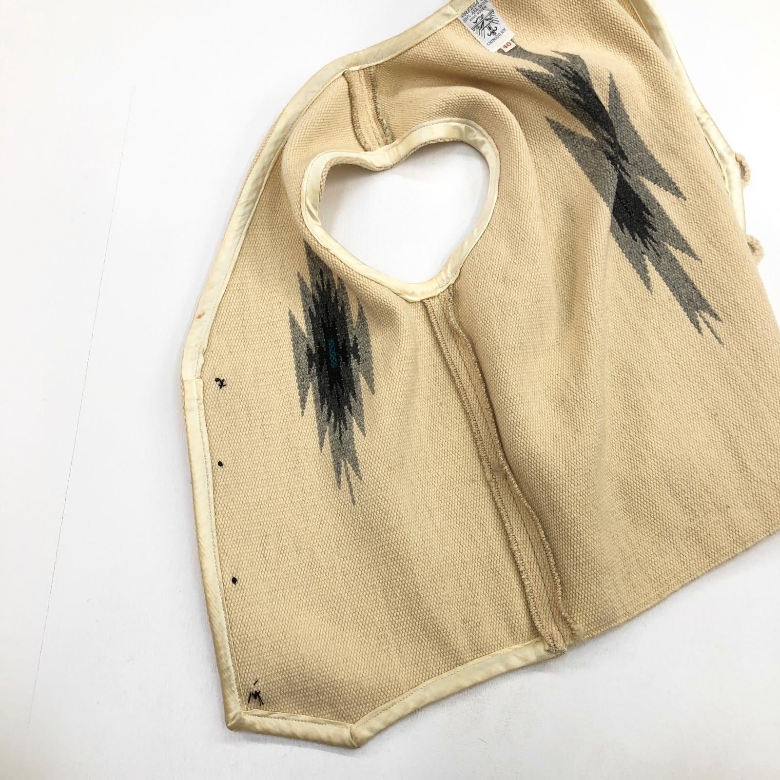 ORTEGA`S CHIMAYO VEST オルテガ ベスト チマヨベスト オフホワイト