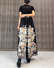 See-through long skirt 682(夏用着物)