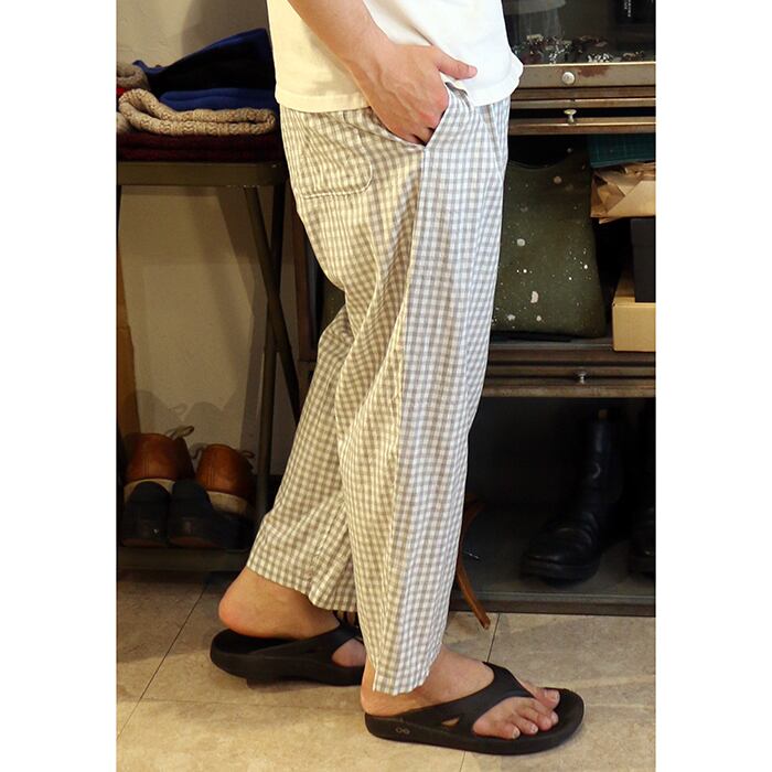 Porter Classic HEATHER GINGHAM CHECK PEACE PANTS ポーター