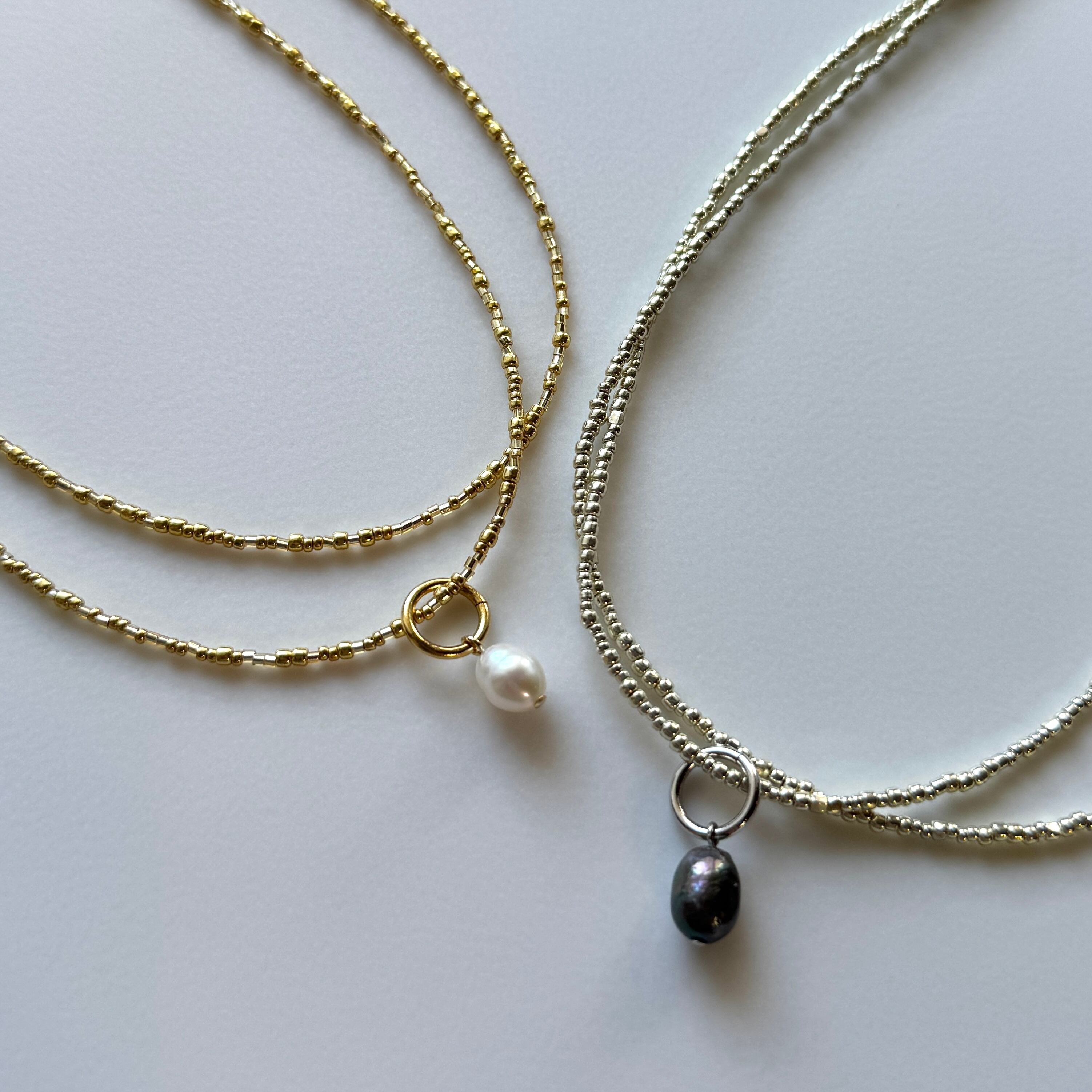 ビーズ×フレッシュパールネックレス | トワミーオンラインショップ