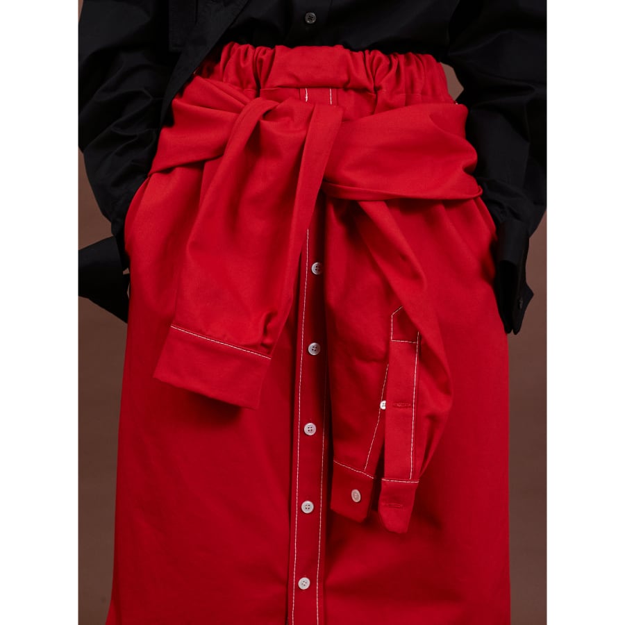 MERYLL ROGGE SHIRT SKIRT RED | AYIN