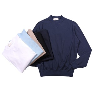 FILIPPO DE LAURENTIIS（フィリッポ デ ラウレンティス） Uネック長袖Tシャツ GCML3A PIQVIN 33029