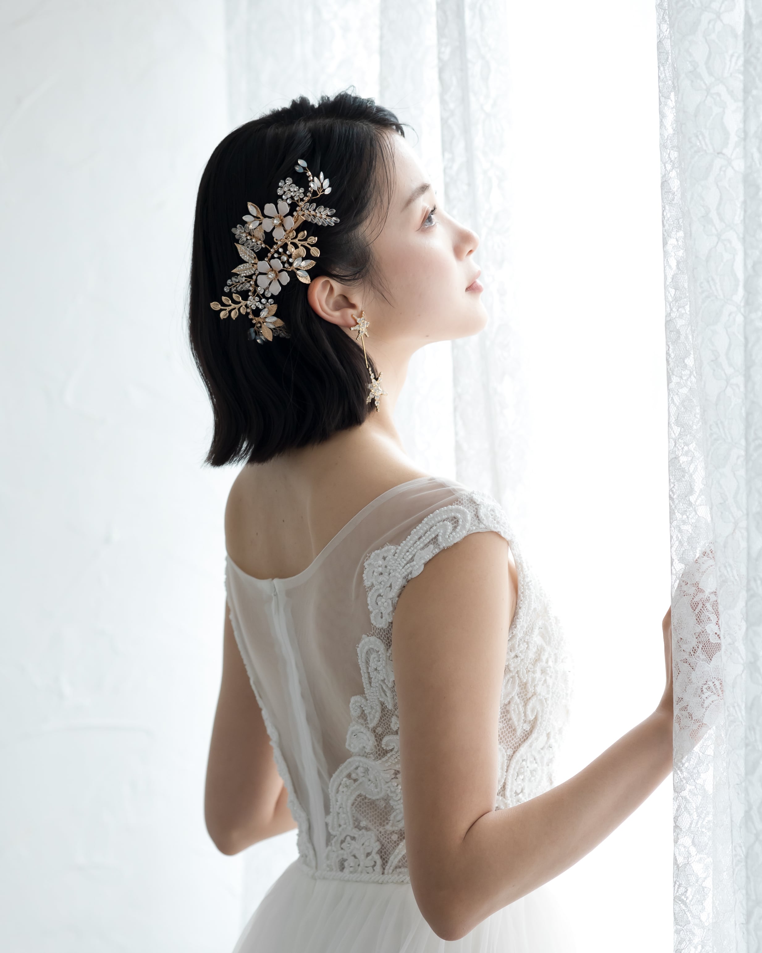 ヘッドドレス ウェディング【AH2309-01】 | ブライダルアクセサリー