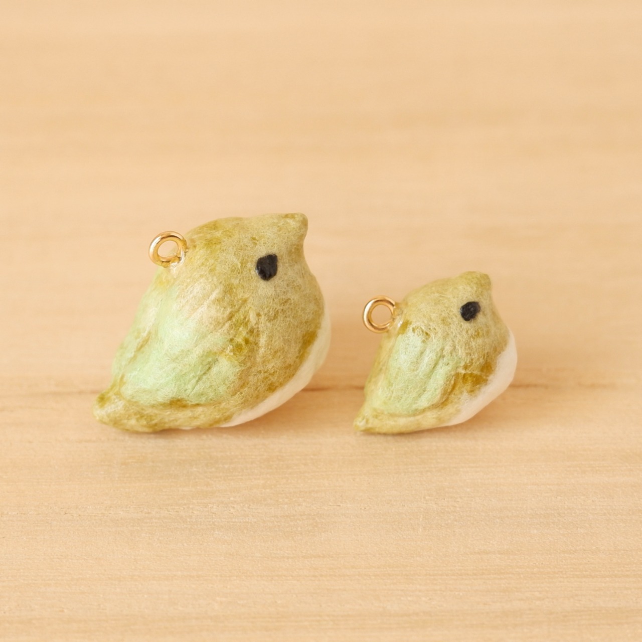 和紙小物/アクセサリー『練り切り うぐいす』