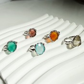 Passage / Sea Blue Chalcedony Ring