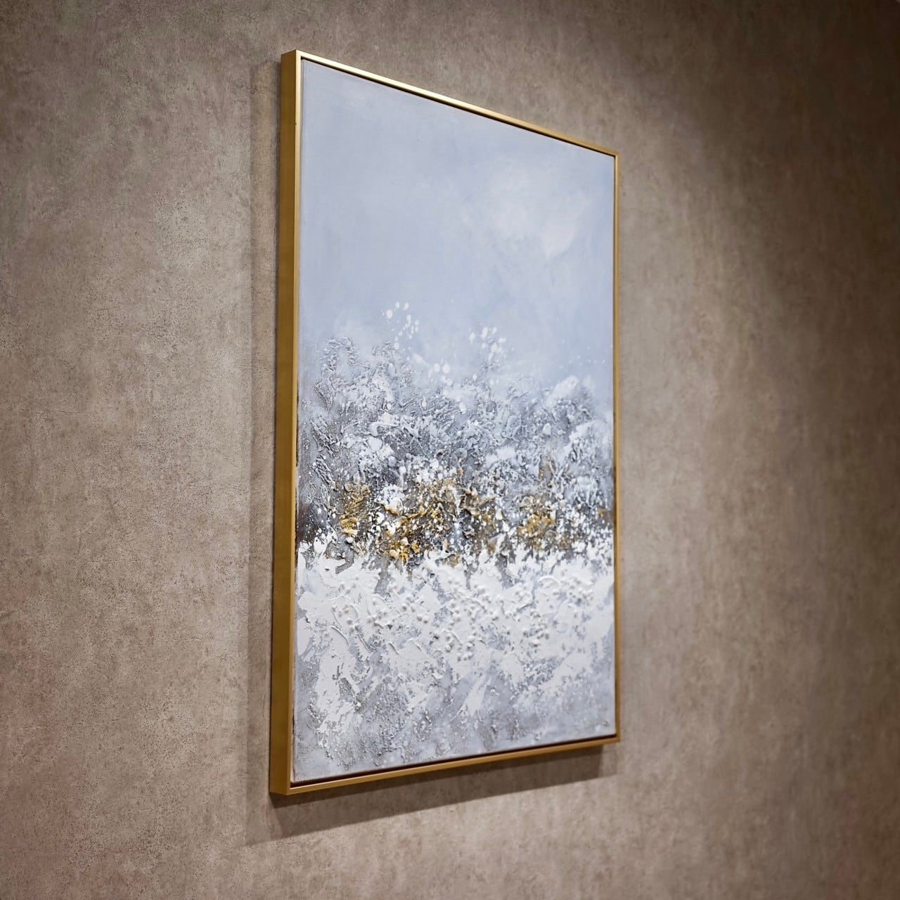 輸入品 油絵 抽象画 大型 100×70 壁掛け ハンドメイド アート 現代