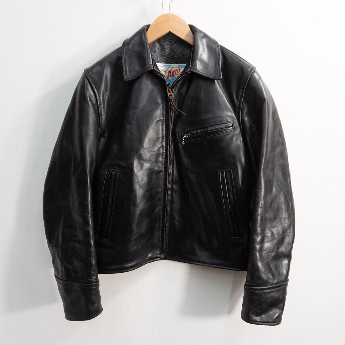 Aero Leather ホースハイド ハーフベルト36 オールド・ヘビー仕様 雰囲気抜群】AERO LEATHER【ハーフベルト ホースハイド レザー