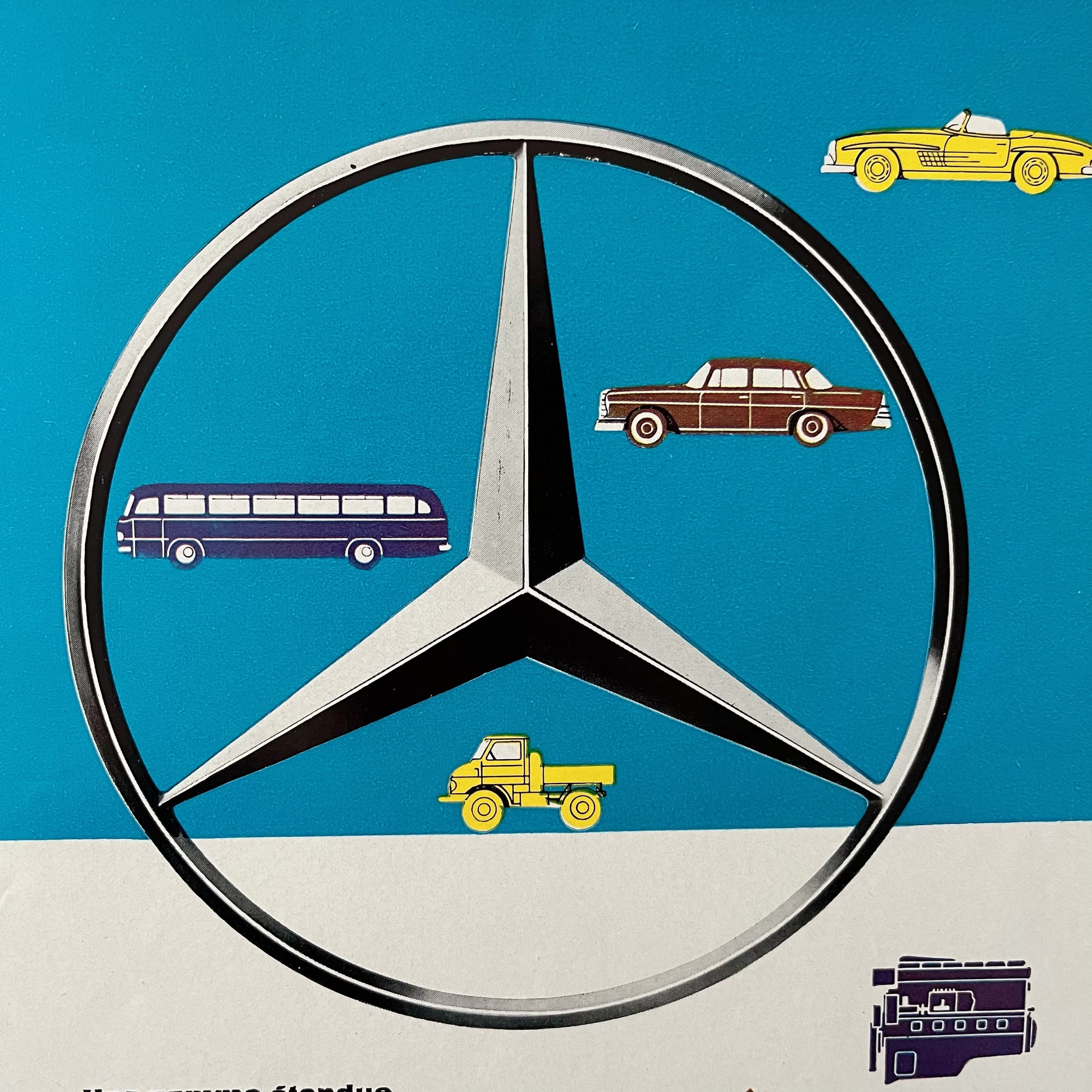 1950年代 広告＞ Mercedes Benz メルセデスベンツ ヴィンテージ アート