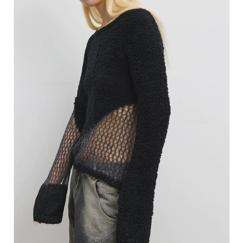 CONP] Hollow Out Mesh Sweater | BYORI