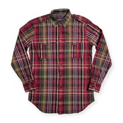 Ralph Lauren ラルフローレン マドラスチェック 長袖 ミリタリー シャツ サイズ 9 /レディース/インパクト21