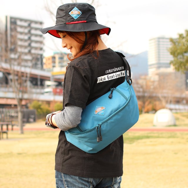 フォロー割_最終額_新品ドイツ製bagjackボディバッグ希少廃盤カラー青ブルー SALE】フェスバッグ TGIF! 横型ボディバッグ | フェスバッグブランド