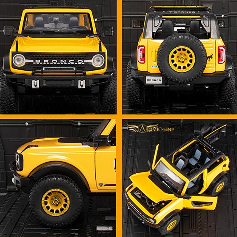 フォード Bronco ブロンコ 1/24 ミニカー 全4色 ライト点灯 エンジン