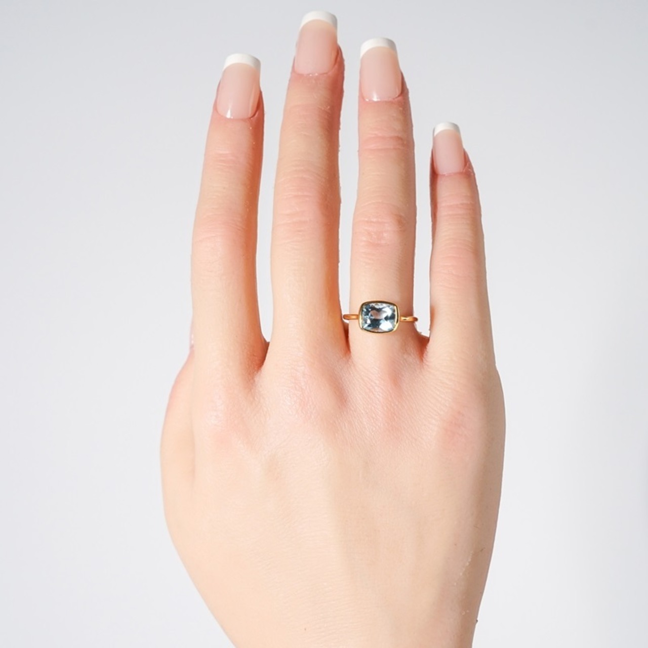 【11号-A】ブルートパーズ リング