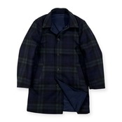 BROOKS BROTHERS ブルックスブラザーズ ブラックウォッチ リバーシブル バルマカーン コート サイズ 36/46/170/96B /ネイビー