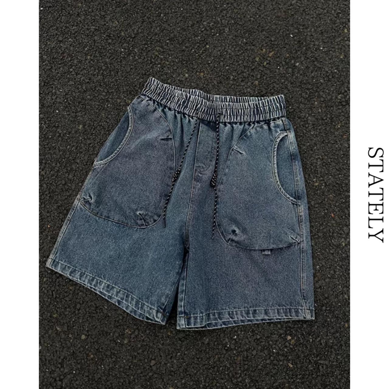 Loose Pocket デニムショートパンツ_B142・画像6