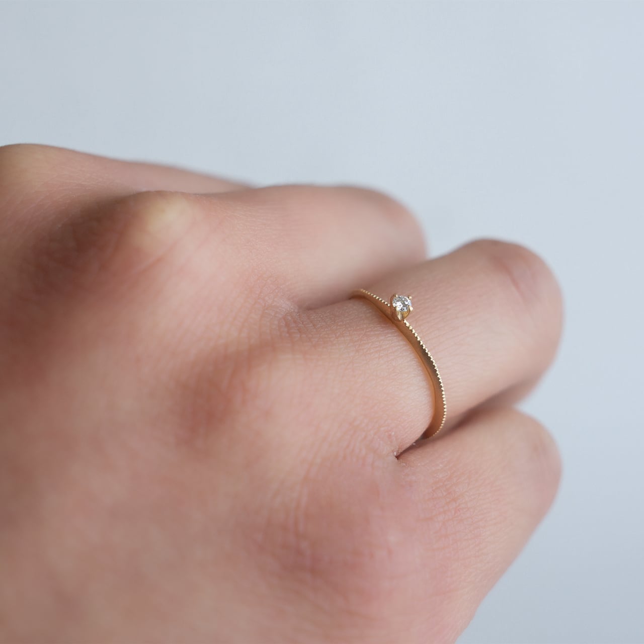 ディスク ダイヤモンド ミルリング K10 | Kumiko Taya jewelry