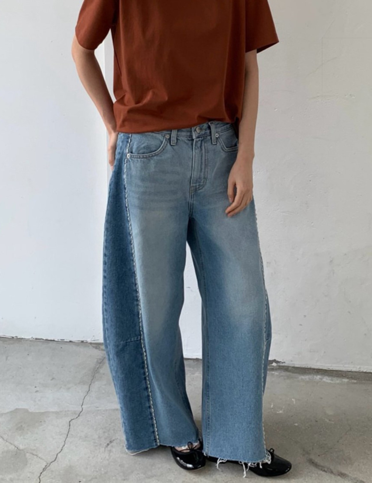 【26ss】Balloon Lace Denim Pants_onecolor